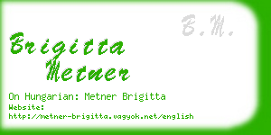 brigitta metner business card